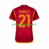 Camisola AS Roma Paulo Dybala 21 Homem Equipamento Primeiro 2023-2024 Manga Curta